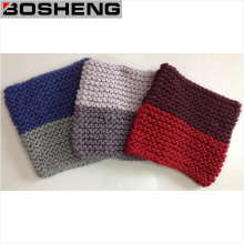 Neck Warmer Winter Two Color Knitted Infinity Scarf